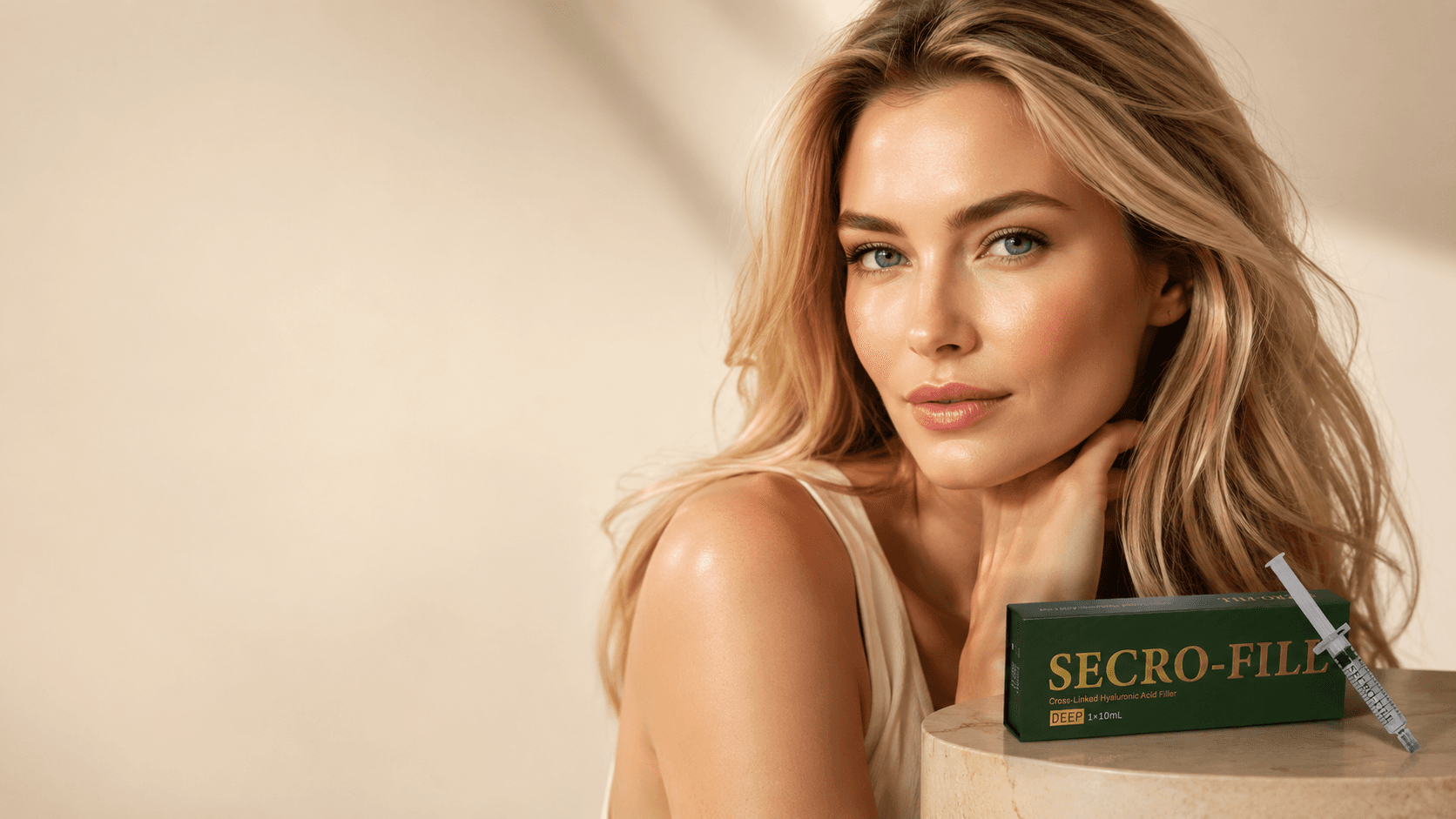 Close-up portrait of a woman with luminous skin illustrating premium medical aesthetics results