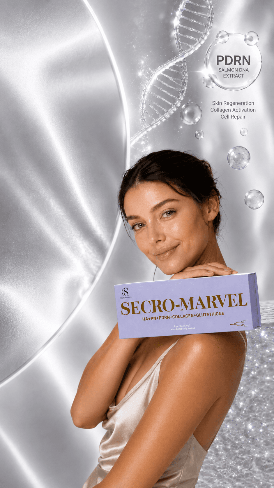 SECRO-MARVEL advanced skin revitalizing complex packaging