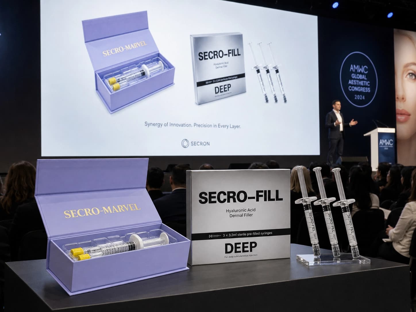 SECROMED medical aesthetics and product development visual