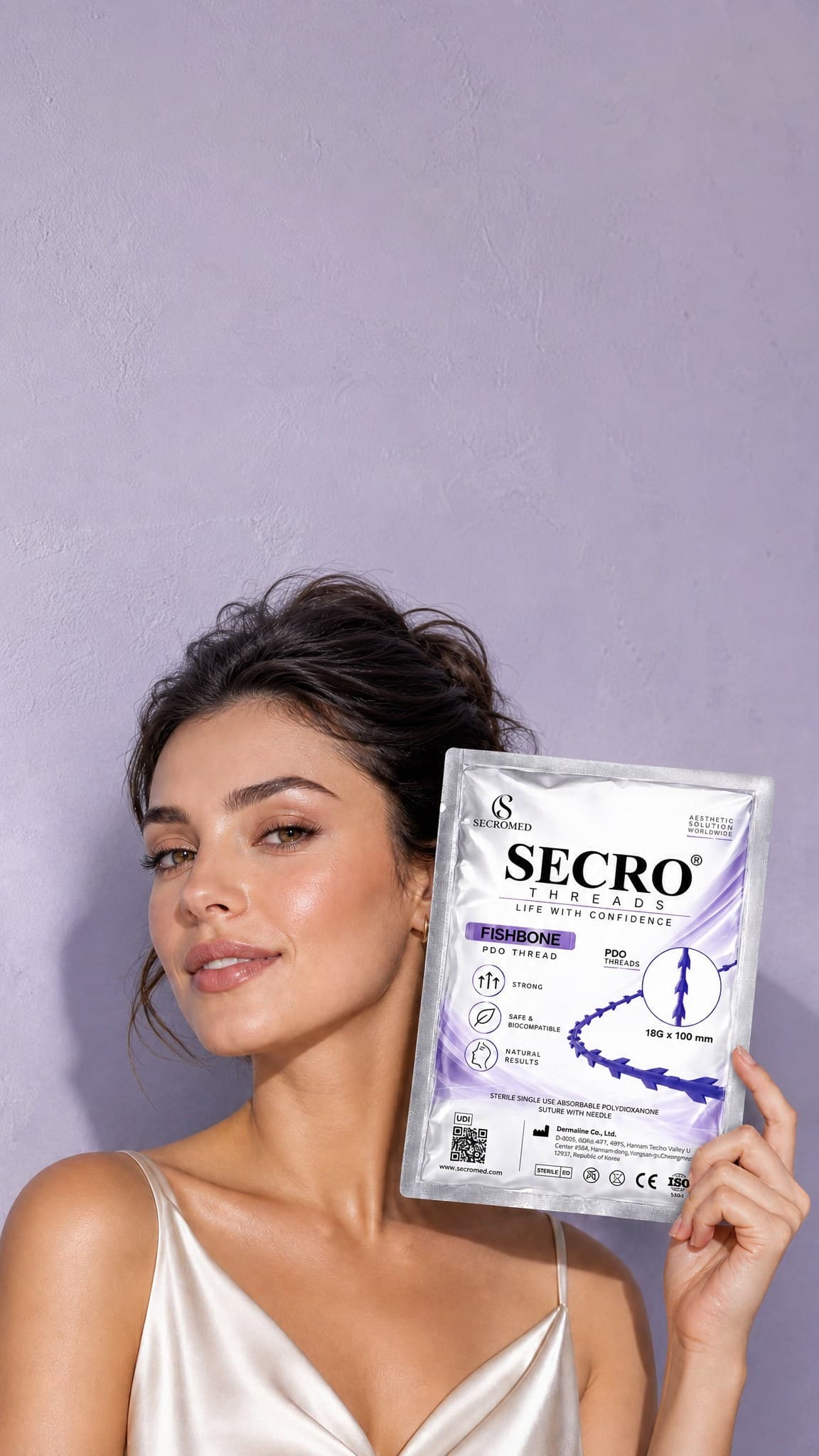 SECRO THREADS Fishbone PDO thread pouch