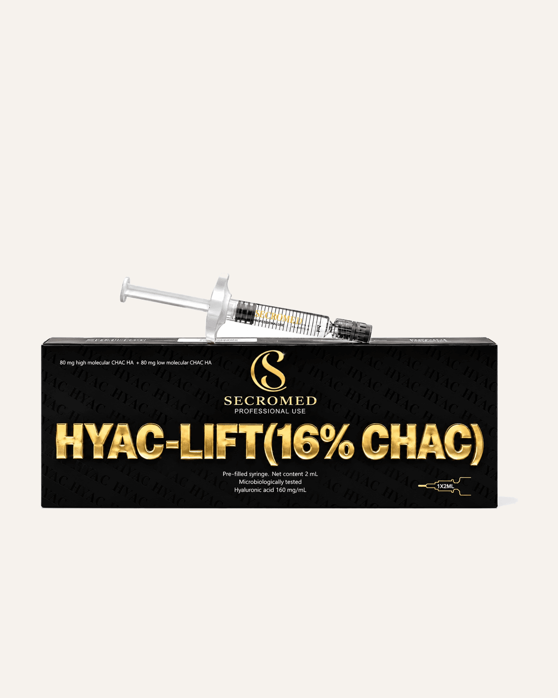 HYAC-LIFT 16% CHAC box and pre-filled syringe