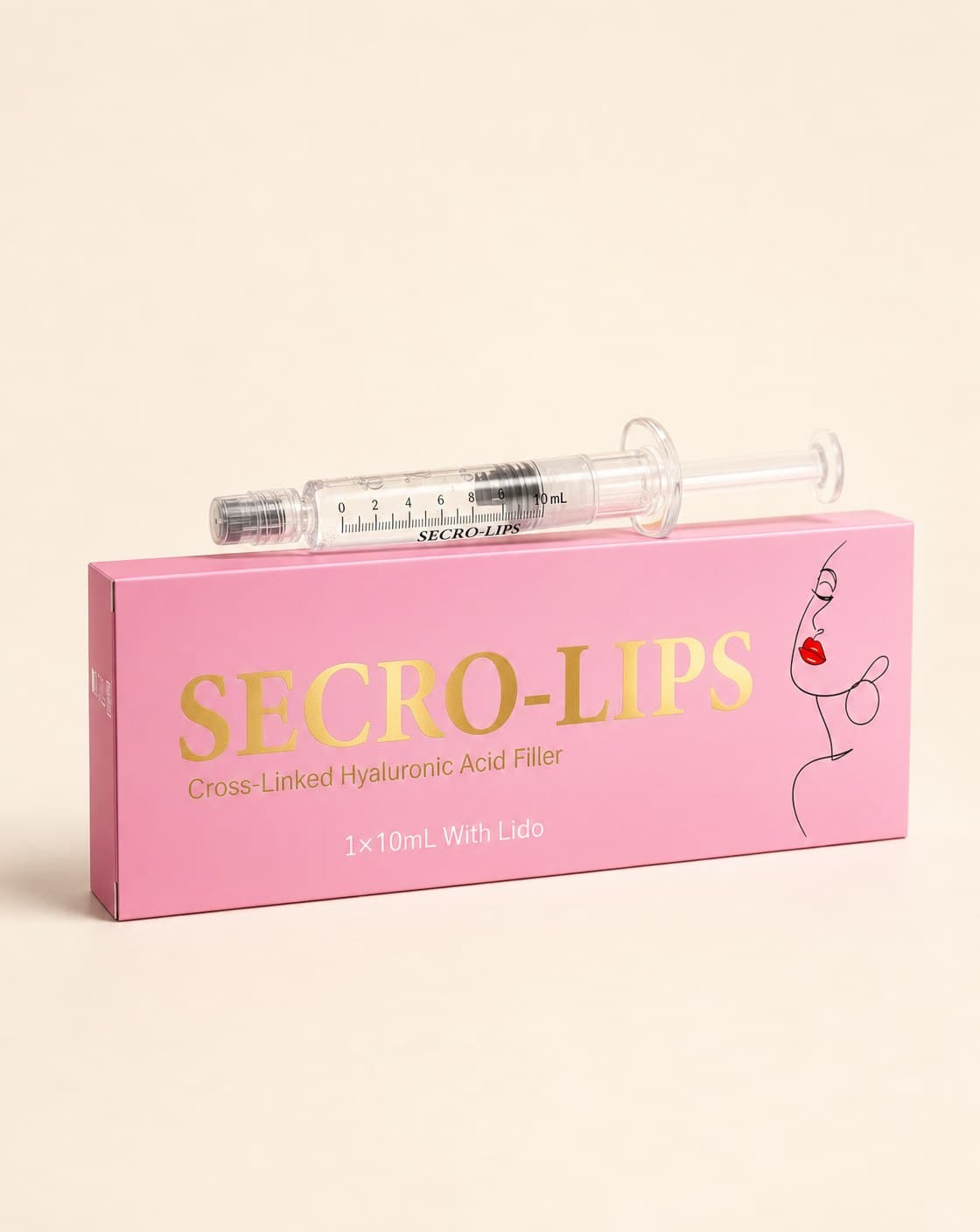 SECRO-LIPS lip filler box, 1 × 10ml with lidocaine