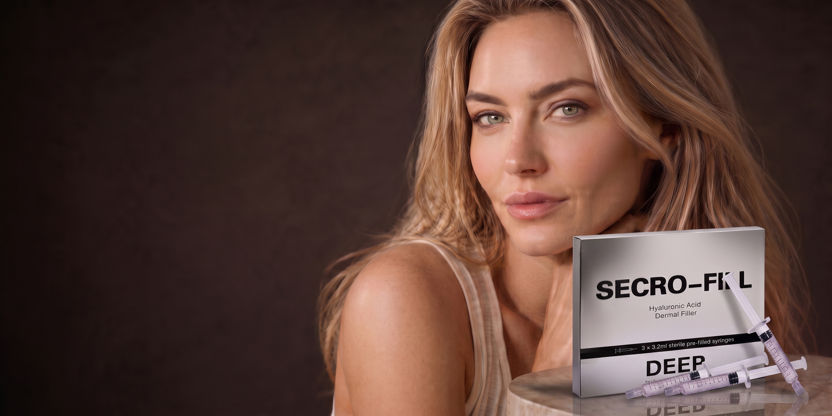 Close-up portrait illustrating premium medical aesthetics results